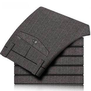 新款 秋季 c舒适耐磨抗h皱吊染商务西 男人字纹印花休闲裤 班杰奴男装