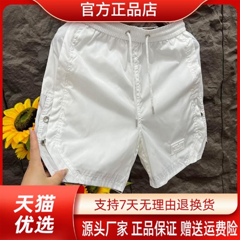 优品轻奢欧货专柜轻奢夏季男士潮流百搭透气五分个性休闲运动短裤