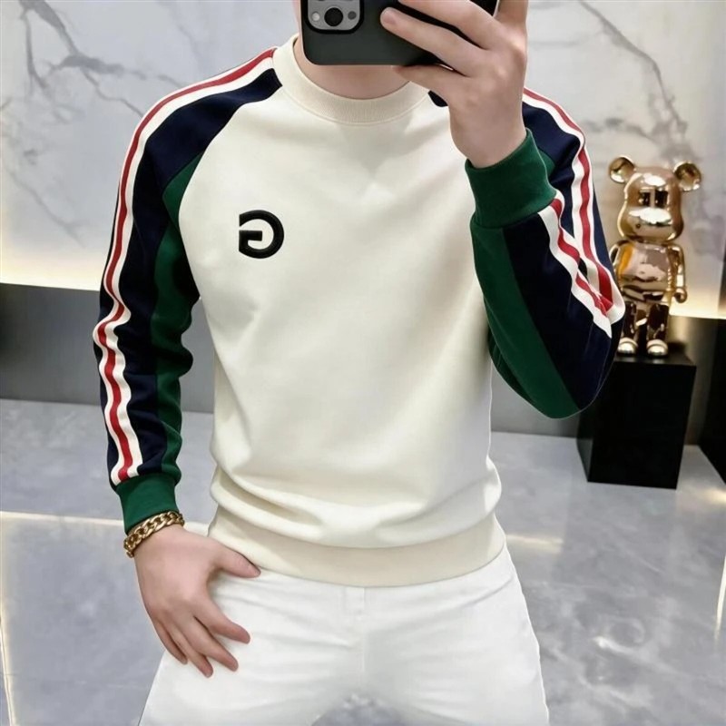 2依满仓高品质常规男士刺绣时尚保暖潮流百搭打底衫长袖