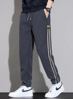 新楚欧货专柜高品宽松休闲裤卫裤长裤秋季显瘦直筒男裤束脚百搭