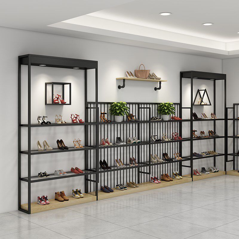 鞋店鞋架展示架包包货架商用鞋架儿童带灯鞋子展架商场鞋货架定制