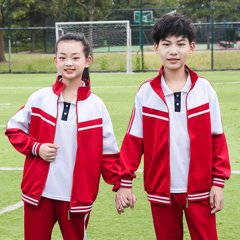 中小学生春季校服套装两件套三件套小学生校服班服园服团体服定制
