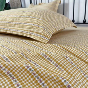 竹纤维床单枕套三件套夏季凉快被单田园碎花双人床上用品睡单凉席