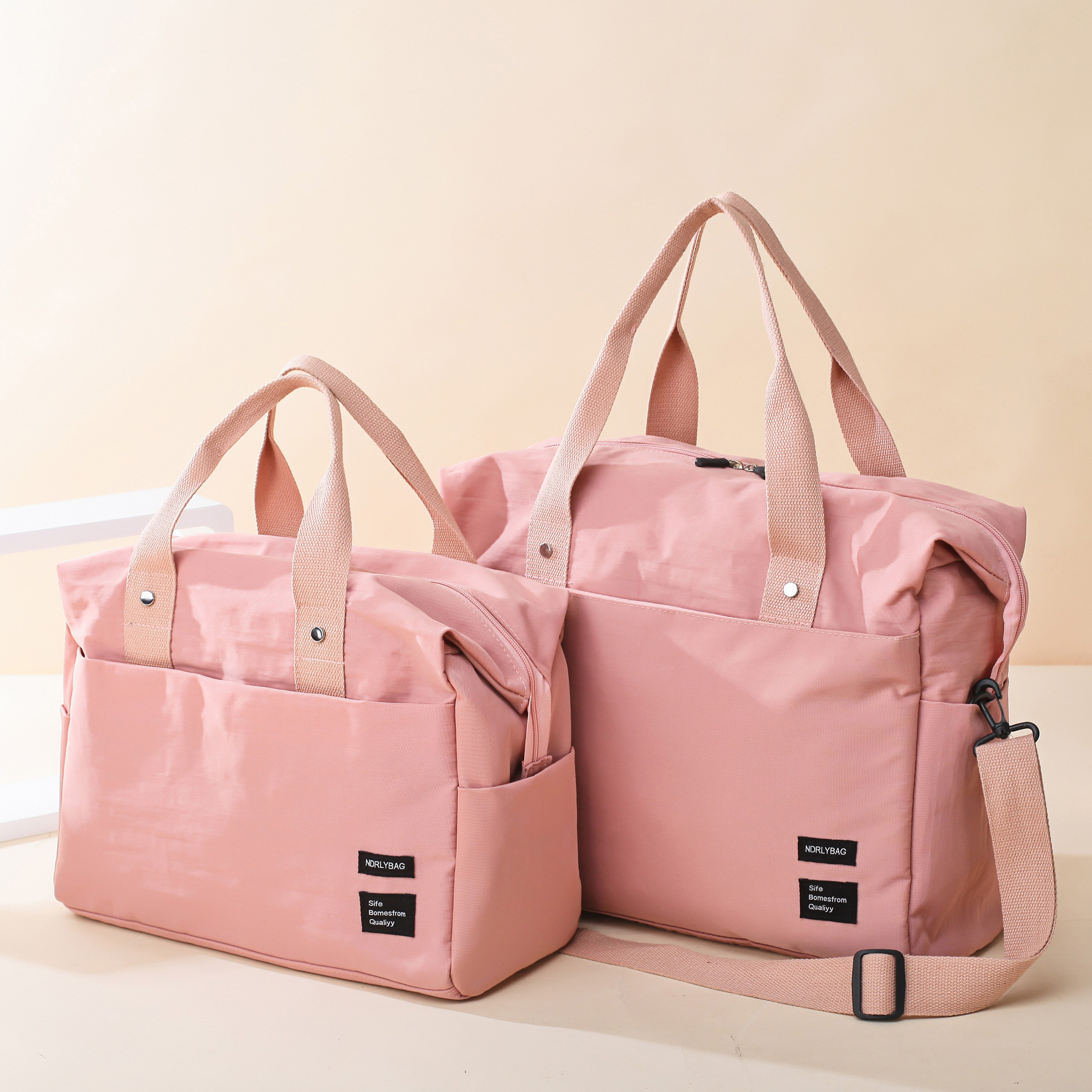 拉杆行李箱挂包小附加包 皮x箱上放的配包女小型行李包轻便旅行包