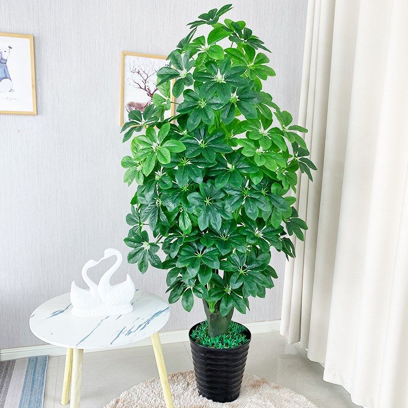 仿真植物盆景室内仿真绿植发财树金钱树假花摆件造景大型绿植假树