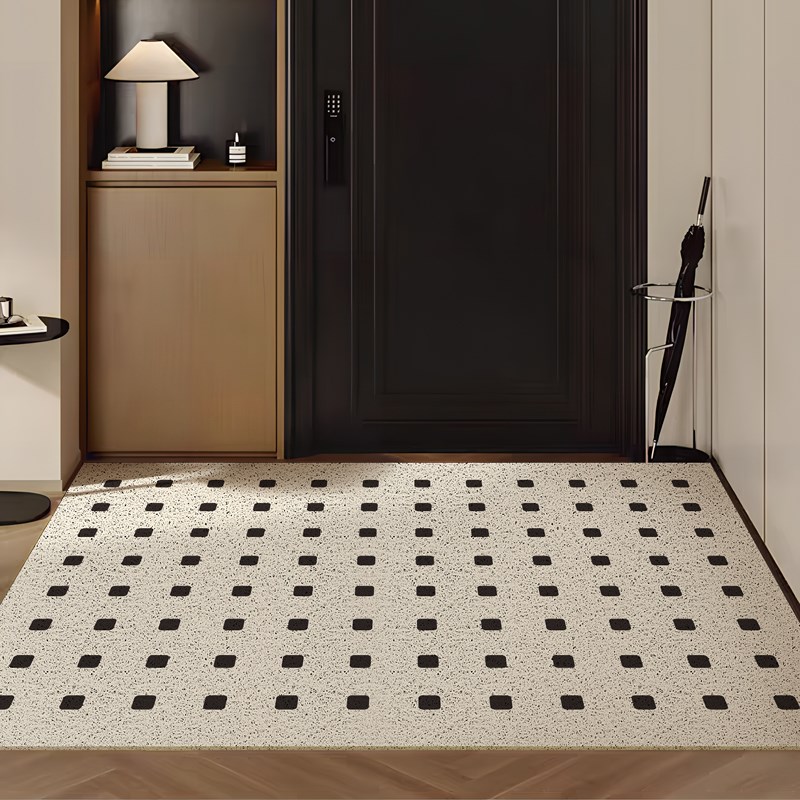 法式可裁剪丝圈入户门地垫高级感进门垫2025新款pvc入户地毯门垫