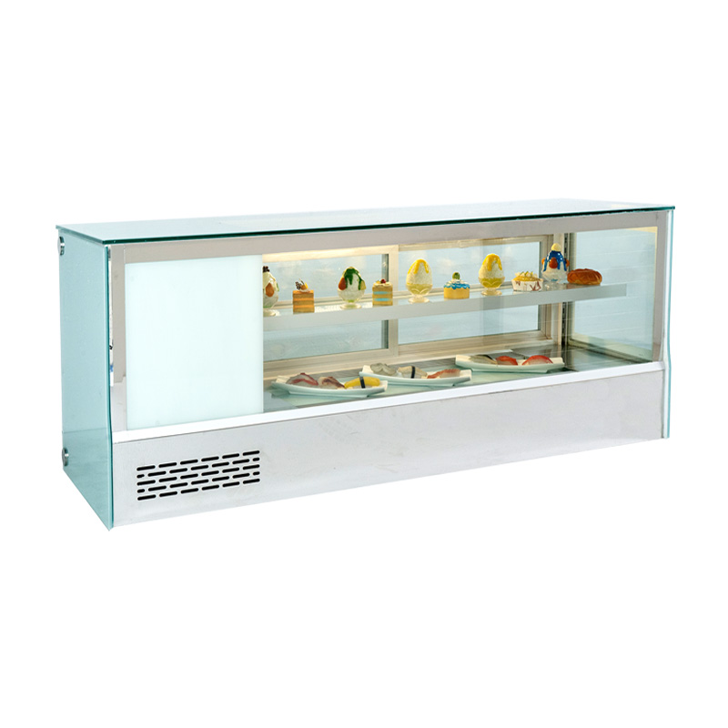 寿司柜小型商用弧形直角台式冷藏展示柜熟食刺身水果蛋糕保鲜柜