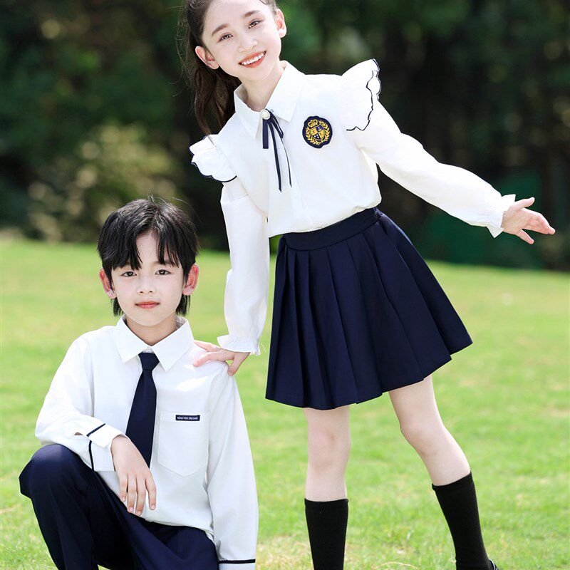 小学生校服春秋装k英伦风儿童班服长袖衬衫套装幼儿园园服毕业照