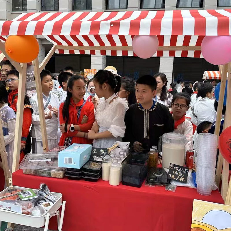 户外移动可折叠摊位定制摆摊展示架实木促销花车网红夜市集市架子