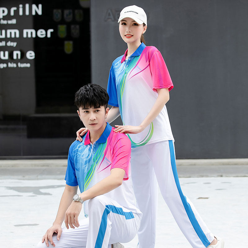 工间操服徒步服i羽毛球服男女广播体操服排球服健身操大合唱比赛 - 实物图