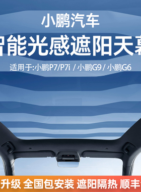 适用小鹏G9/G6/P7/P7i汽车天窗遮阳帘防晒隔S热智能雾化光感天幕