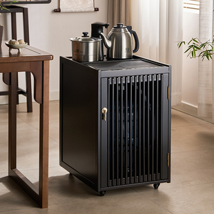可移动茶吧机实木茶水柜家用茶台沙发边几简约Q现代烧水煮水一体