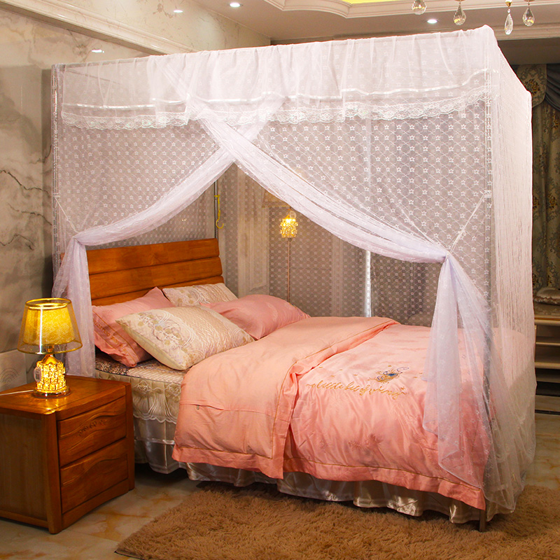 蚊帐家用1.8m床1.5纹账2文章固定1.2米2.0x2.2落地加厚宫廷