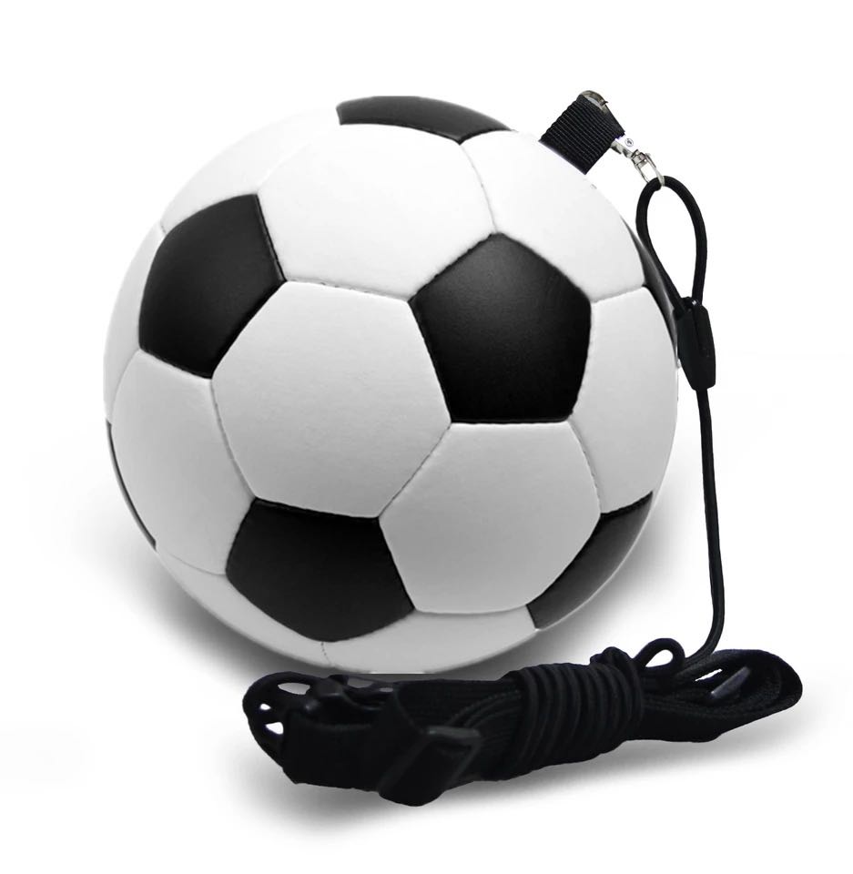 带绳足球4号5号头球颠球儿童练习青少年训练用足球校园耐磨带球