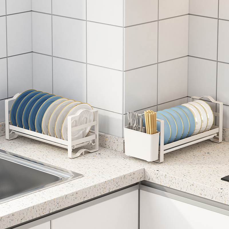 厨房橱柜内碗碟沥水架小型台面多层放碗盘子收纳置物架筷子收纳盒