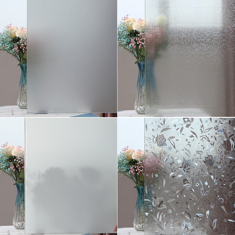 浴室卫生间静电磨砂玻璃贴膜窗户透光不透明防走光厕所遮光贴纸厚