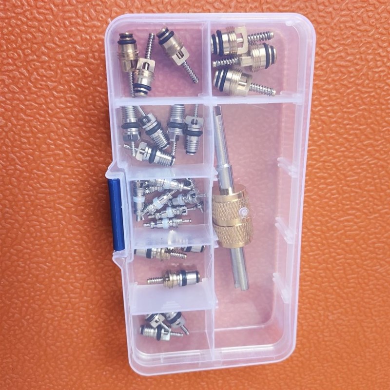 汽车空调气门芯28件套装扳手r134a两用扳手轮胎气门芯钥