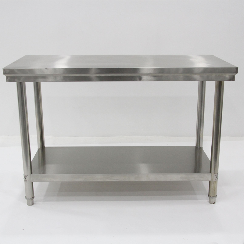 加厚不锈钢双层工作台桌子操作台厨房酒店双层三层打包台打荷台