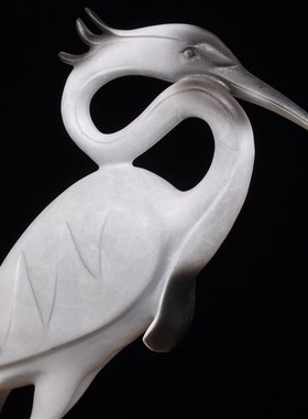 彩铜龟鹤延年摆件松鹤铜龟家居客厅装饰品送老人长辈祝贺寿礼品