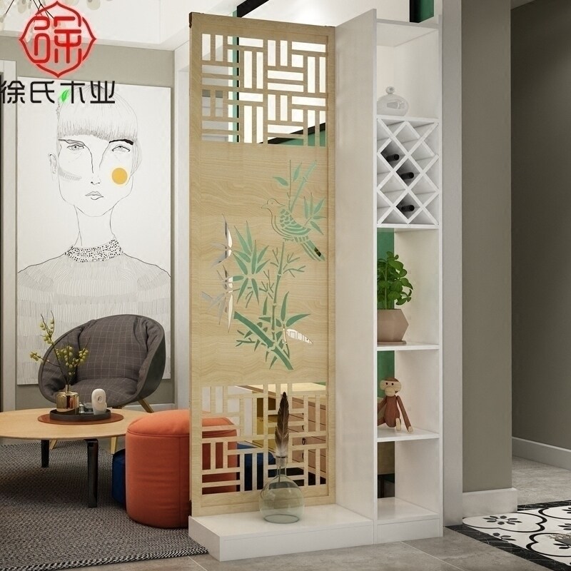 进门入户玄关柜门厅隔断柜酒柜双面现代简约客厅T屏风隔断装饰展