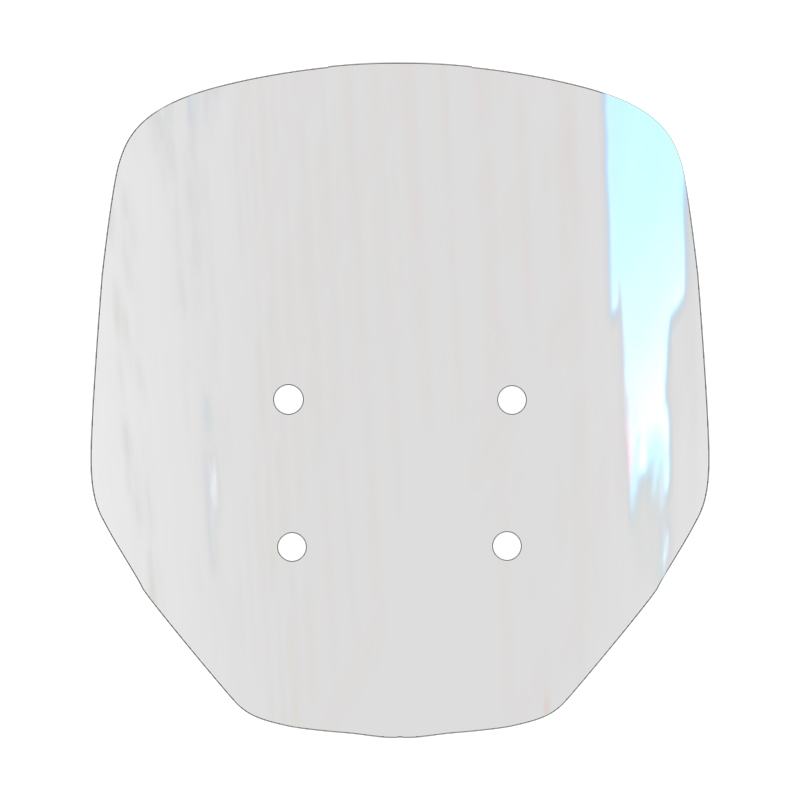 适用于派方星舰三3前挡风玻璃加高加厚风挡改装透明护胸挡雨板