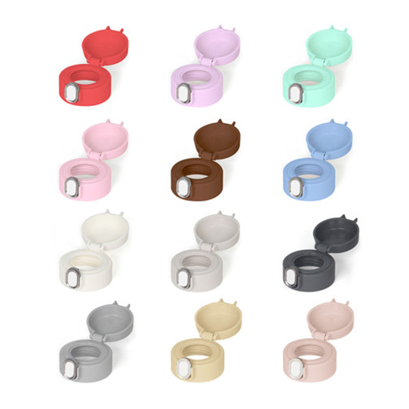 韩国吸管杯配件防漏杯q盖一体卡扣保温杯替换分体盖子肩带挂绳多