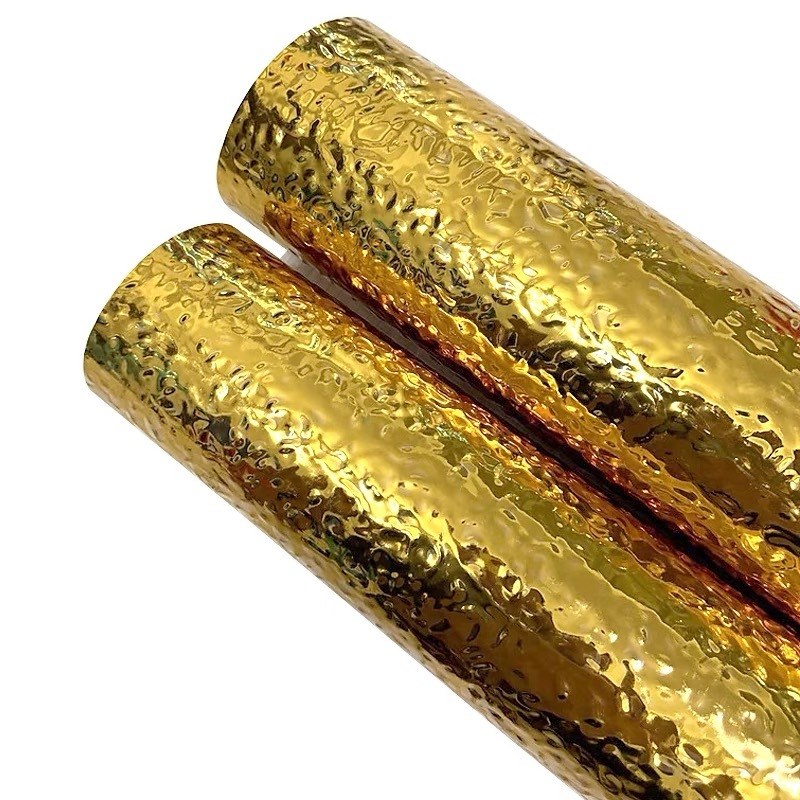 水波纹板金属膜金色吊顶背景仿不锈钢自粘波浪婚庆装饰银色镜面