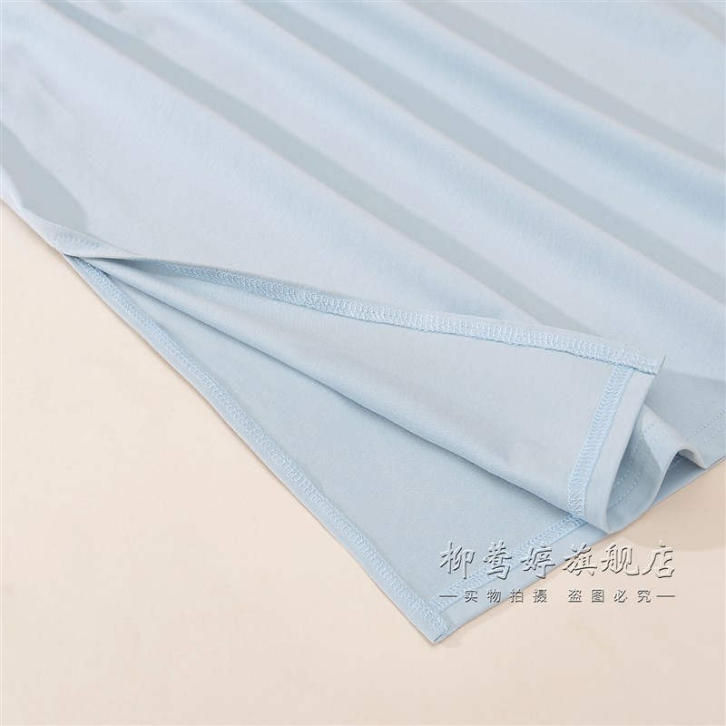 男士棉质浴裙可穿式侧边开叉宽松裸睡半身睡裙