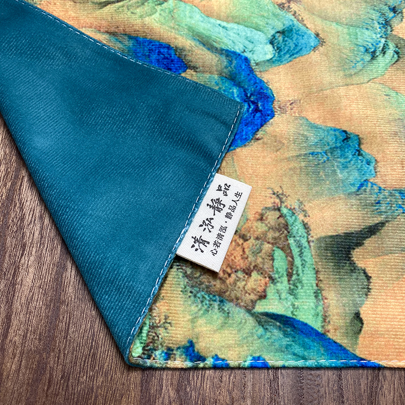 双面图案古琴盖布防尘罩防尘布专用盖琴布琴罩桌旗桌布古琴罩加厚