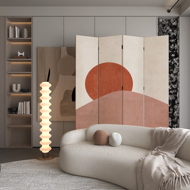 现代简约折叠屏风隔断客厅进门遮挡床移动卧室办公室玄关入户折屏