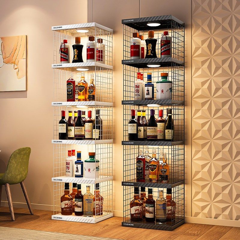 酒柜格子架家用小型放酒置物架菱形酒格餐厅桌面红酒架靠墙展示柜,住宅家具,酒架,淘宝优惠券,粉丝福利购,淘宝优惠卷