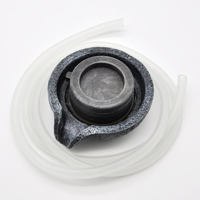 小石磨转球假山盆景鱼缸流水摆件造雾器风车水轮上水石磨盘抽水