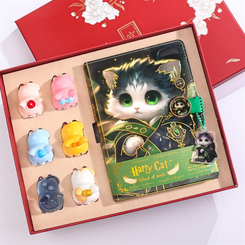 开学礼物奖励儿童文具哈利猫文具套装小学生奖品幼儿园文具套盒