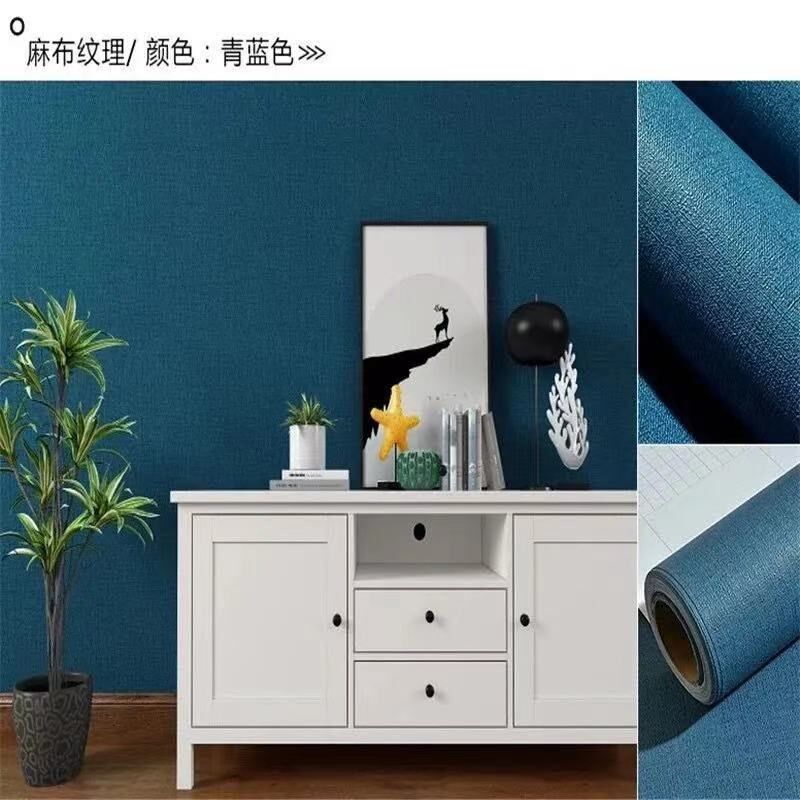 新款60cm宽200米防水防潮PVC壁纸自粘墙纸10米学生宿舍卧室客厅背
