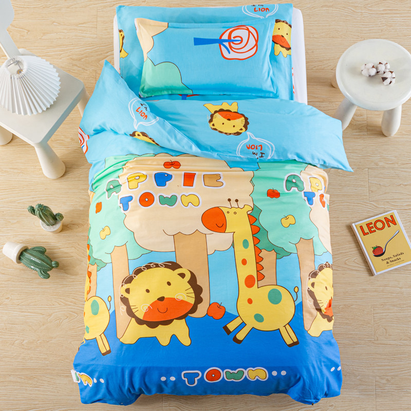 幼儿园被子三件套纯棉儿童入园午睡春秋被褥宝宝床上用品六件含芯