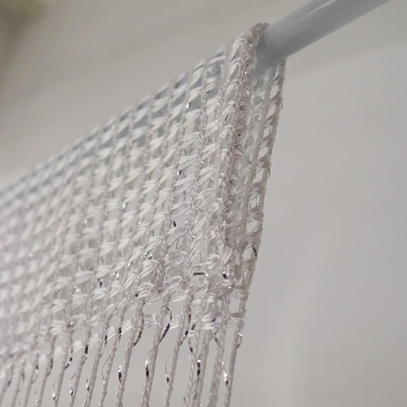 珠帘门帘塑料珍珠帘 化妆室客厅玄关隔断窗挂帘 银丝线帘流苏帘子