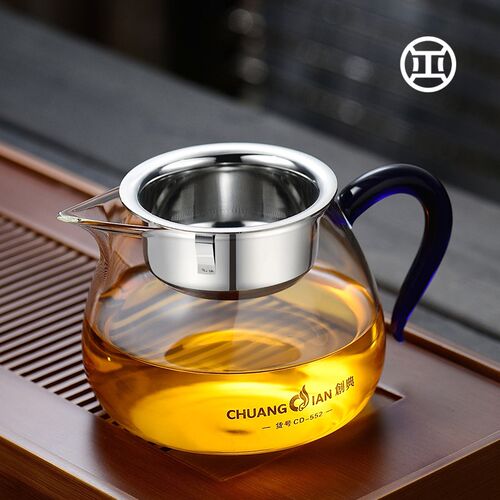 加厚玻璃公杯带茶漏一体茶具套z装高档公道杯单个耐高温茶海分茶
