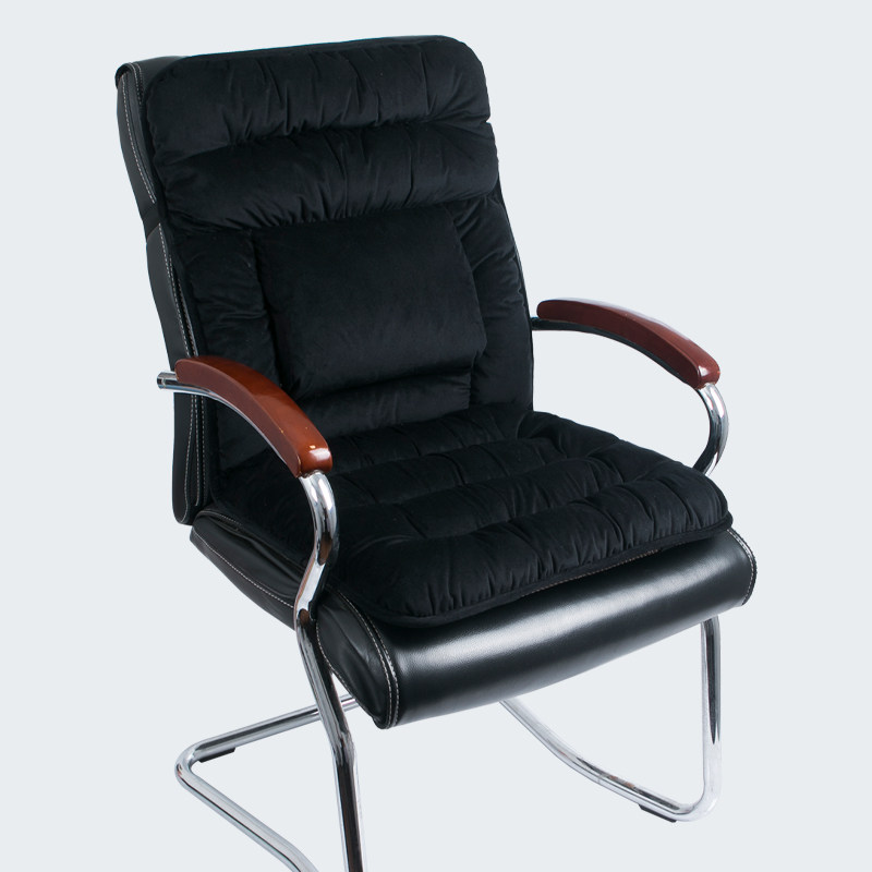 坐垫靠背一体办公室久坐护腰靠垫老板椅座垫冬季加厚椅子垫屁股垫