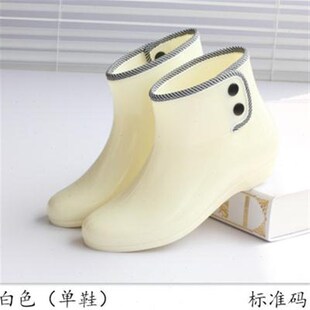 女雨靴短筒花园防水鞋 新款 时尚 雨鞋 防滑加绒两用 女春夏秋韩版