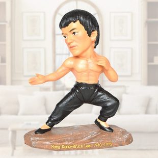 树脂工艺品家居摆件世界名人香港武打影星李小龙创意人物模型雕像