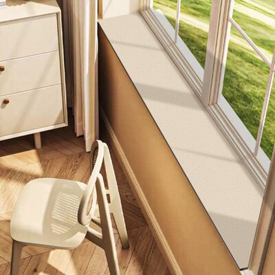 窗户台防尘垫窄长垫子窗沿保护垫纯色皮革飘窗垫自由剪裁防水防潮