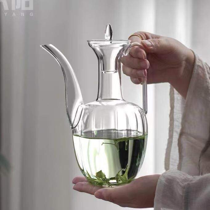 茶壶大号大容量家用醒酒汤瓶水果茶绿茶用茶壶杯彷宋中式白酒酒壶