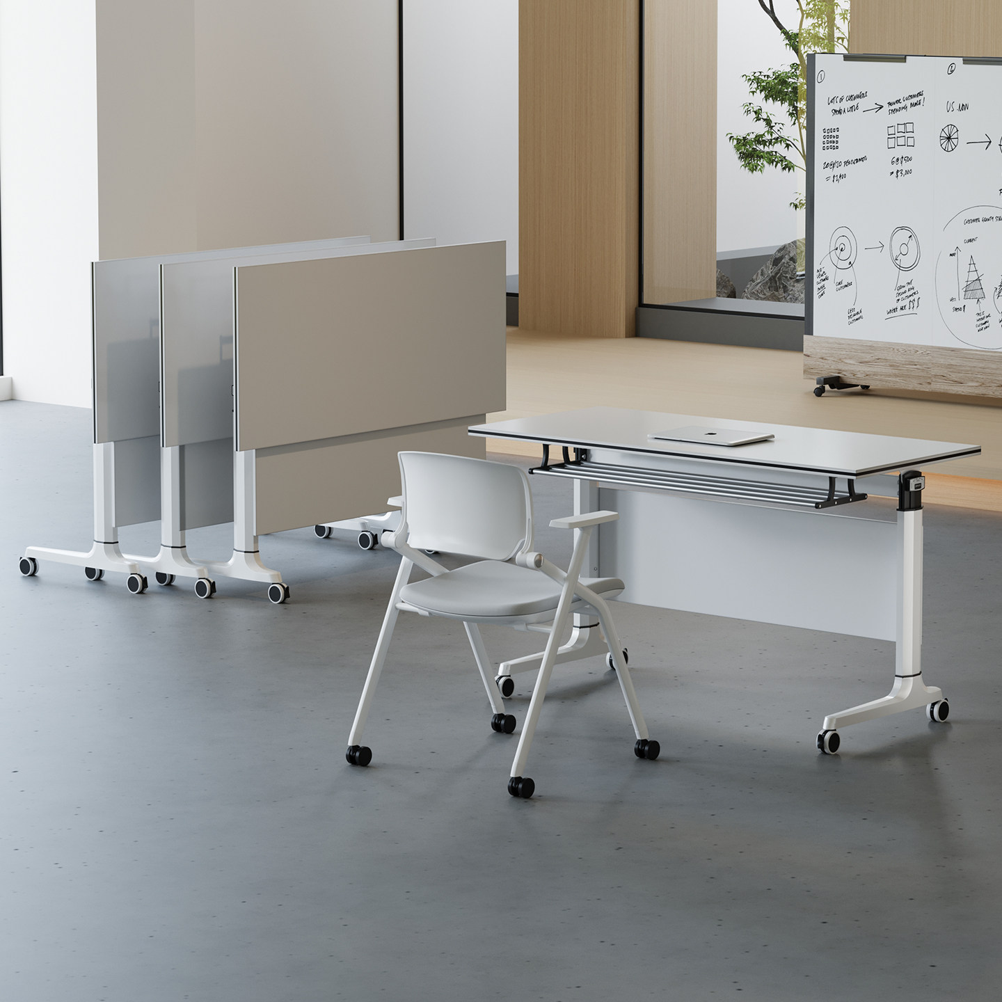 E0折叠会议桌培训桌椅组合可移动教育机构拼接多功能课桌办公长桌,商业/办公家具,培训桌/培训台,淘宝优惠券,粉丝福利购,淘宝优惠卷