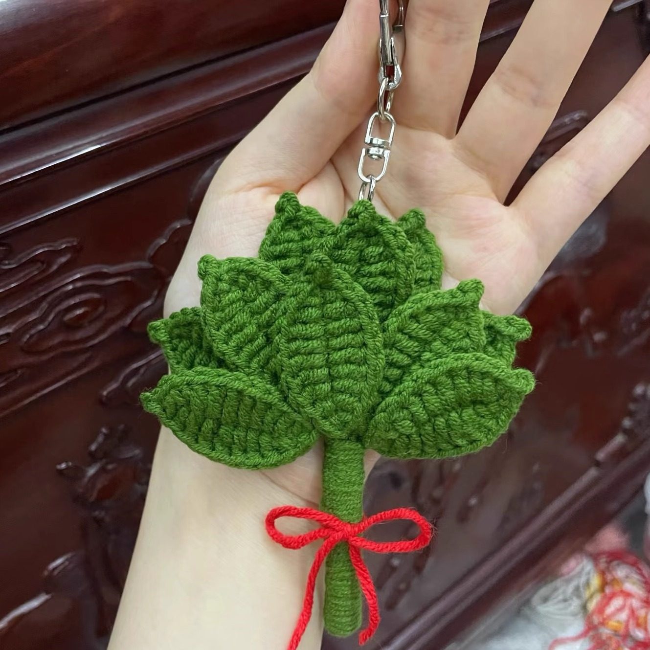 柚子叶手工DIY材料包毛线编织净化负能量车载钥匙扣小挂件,居家布艺,缝纫DIY材料套装,淘宝优惠券,粉丝福利购,淘宝优惠卷