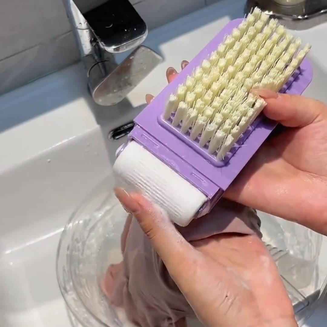 多功能肥皂起泡盒带洗衣刷子肥皂盒免手搓家用防滑沥水香皂收纳盒