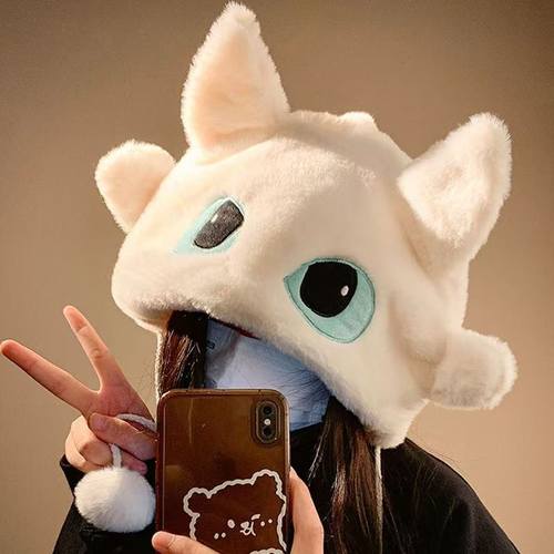 好可爱好有氛围的毛绒帽