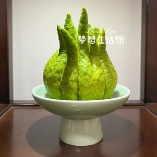 佛手柑花瓶器皿托盘中式复古摆放摆盘观赏佛手托盆水培养花容器