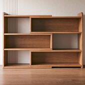 IKAE桌面置物架桌上书架多层书桌办公收纳储物柜子家用小书柜