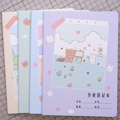 海义家庭作业登记本记作业小本子小学生初中记录本家校联系本