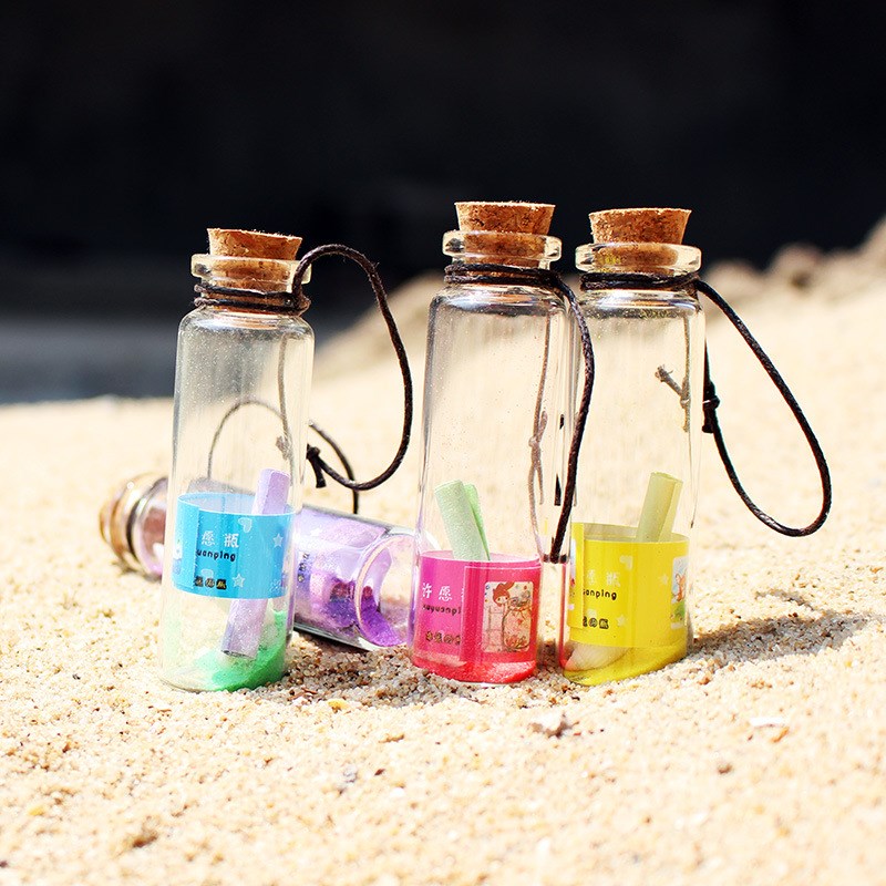 手工艺品海洋许i愿瓶沙滩漂流瓶沙漠创意家居小礼品幼儿园活动学